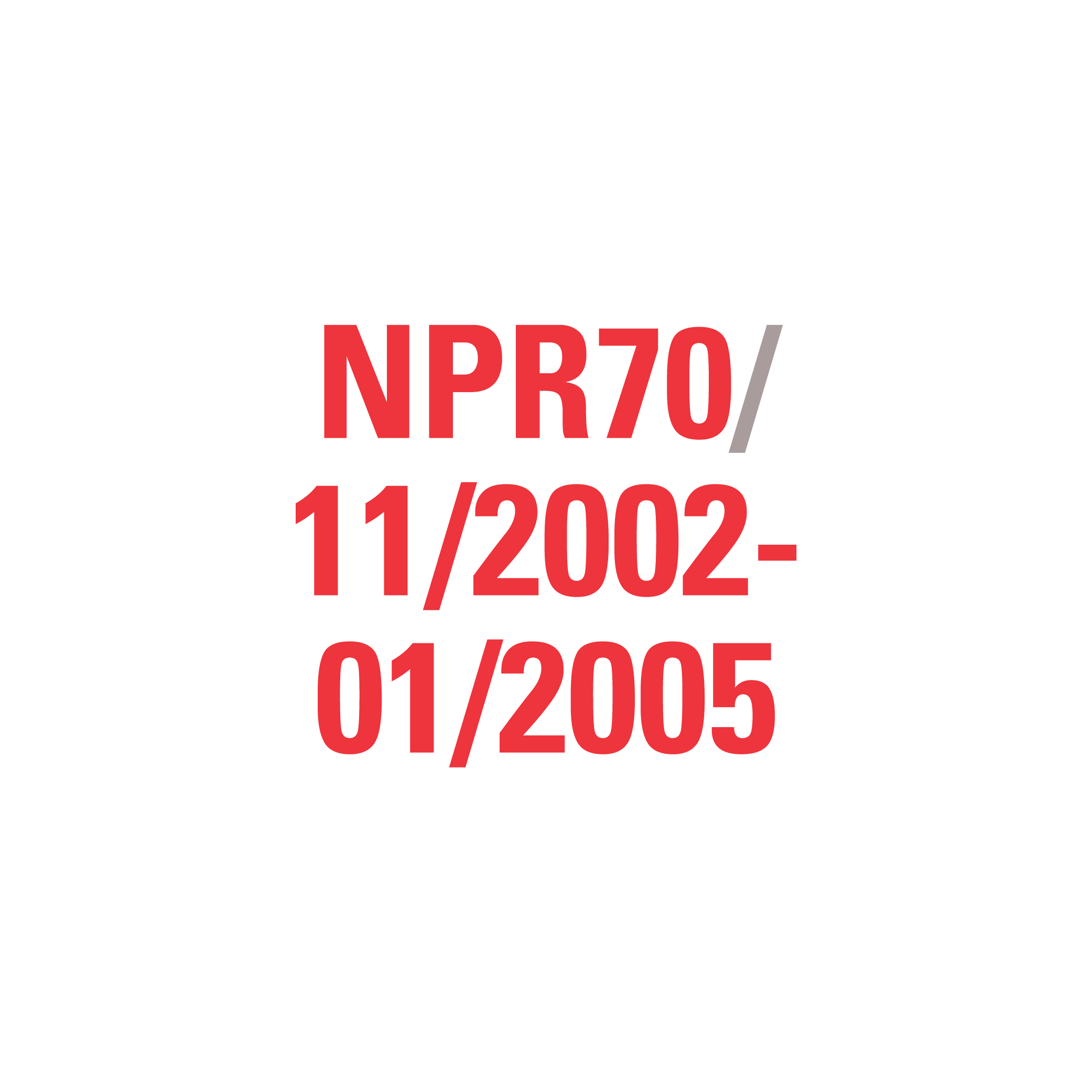 NPR71 12/1997-10/2002